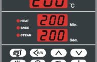 ECC200 3-in-1 Food Oven Controller – Integrated PID Temperature, Baking Timer & Steam Timer (220V AC, K-Type Input)